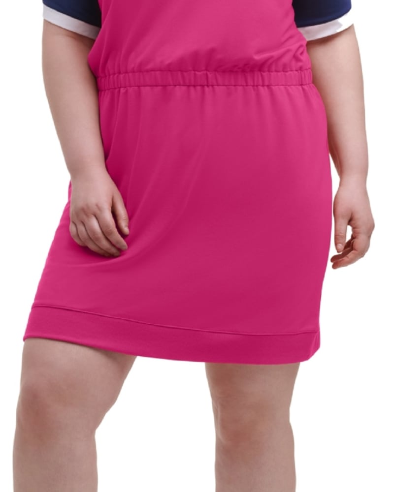 Tommy Hilfiger Women s Sport Plus Colorblocked Logo Sneaker Dress Pink